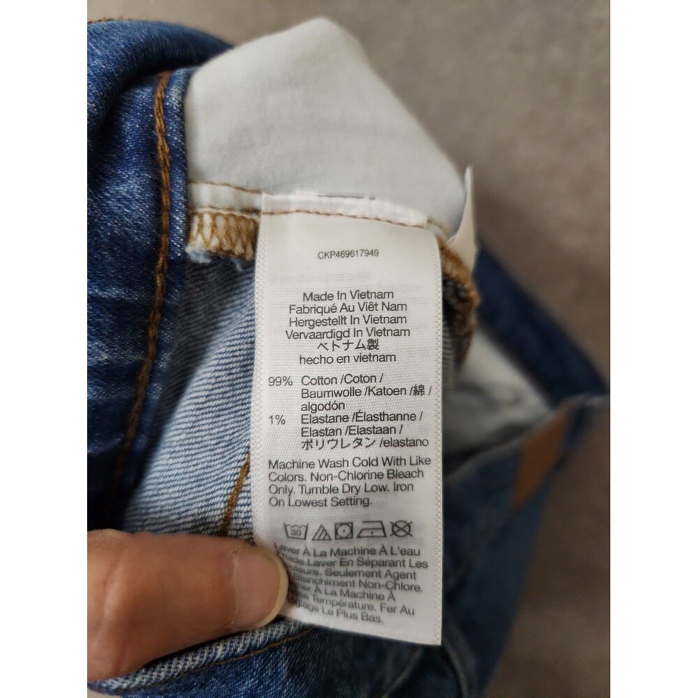 Madewell Perfect Vintage Wide-Leg Crop Jeans Womens 30 Blue Medium Wash - Picture 11 of 12